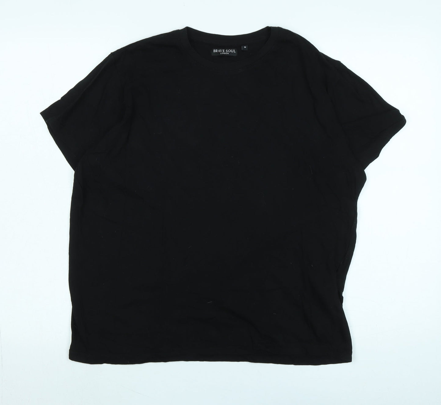 Mens UK Size M Brave Soul Black  T-Shirt