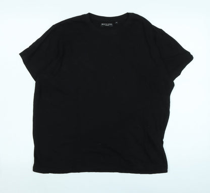 Mens UK Size M Brave Soul Black  T-Shirt
