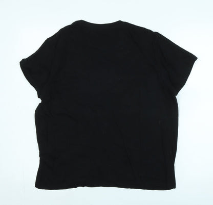 Mens UK Size M Brave Soul Black  T-Shirt