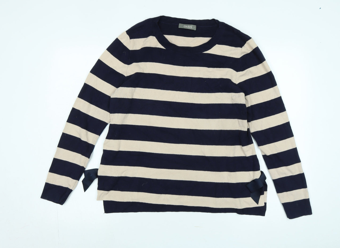 Womens UK Size L Oasis Blue Pullover Jumper