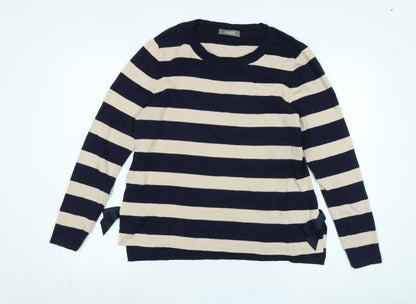 Womens UK Size L Oasis Blue Pullover Jumper