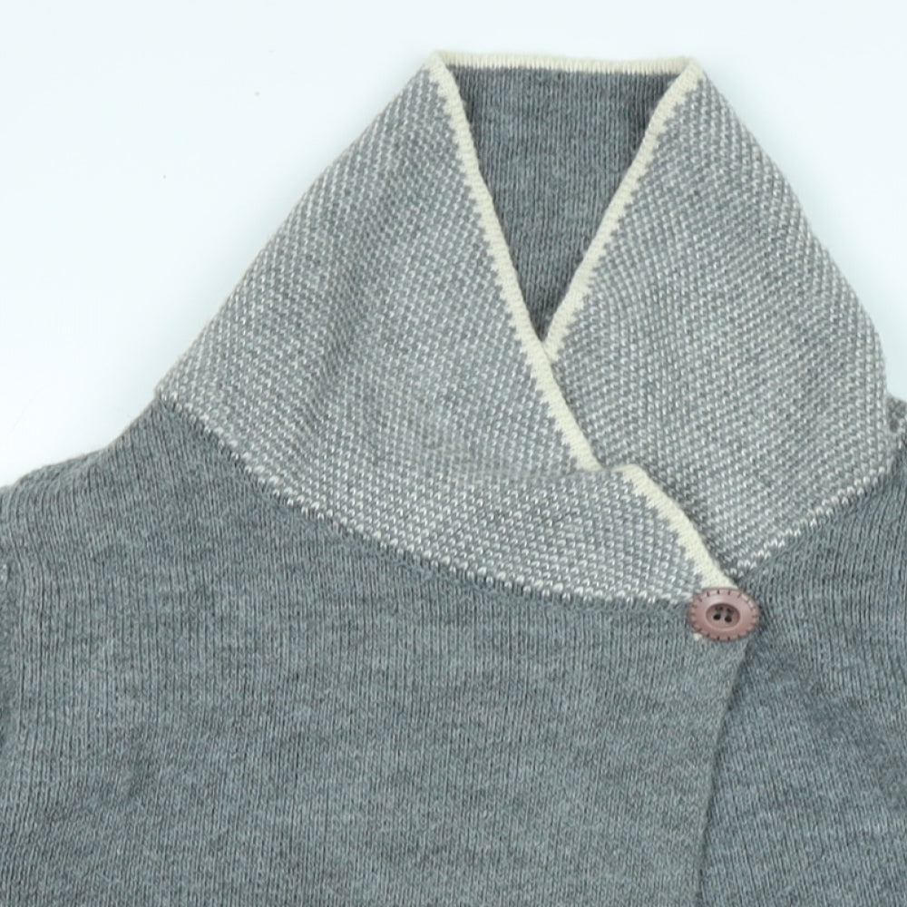 Womens UK Size S Yida Grey Cardigan Jumper