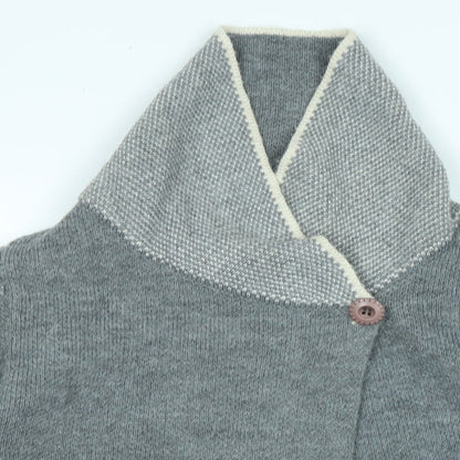 Womens UK Size S Yida Grey Cardigan Jumper