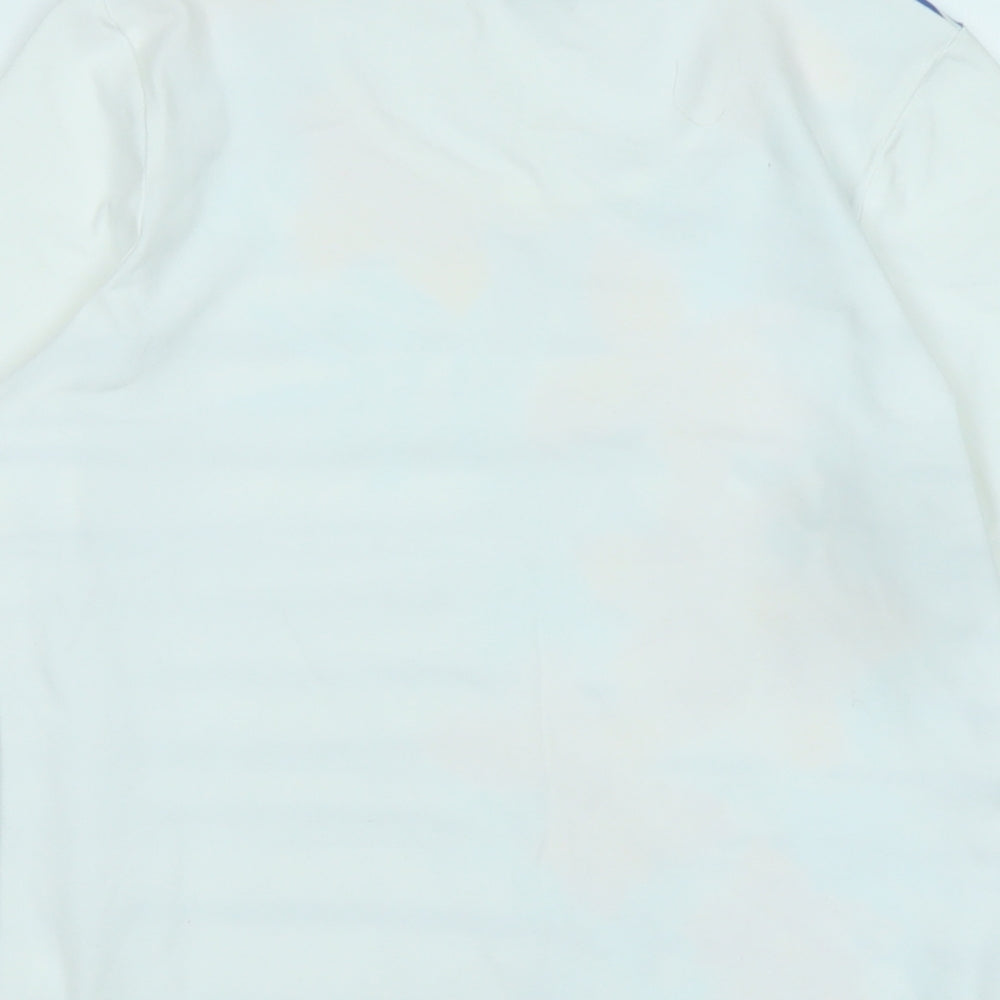 Womens UK Size 10 DASH White Basic T-Shirt