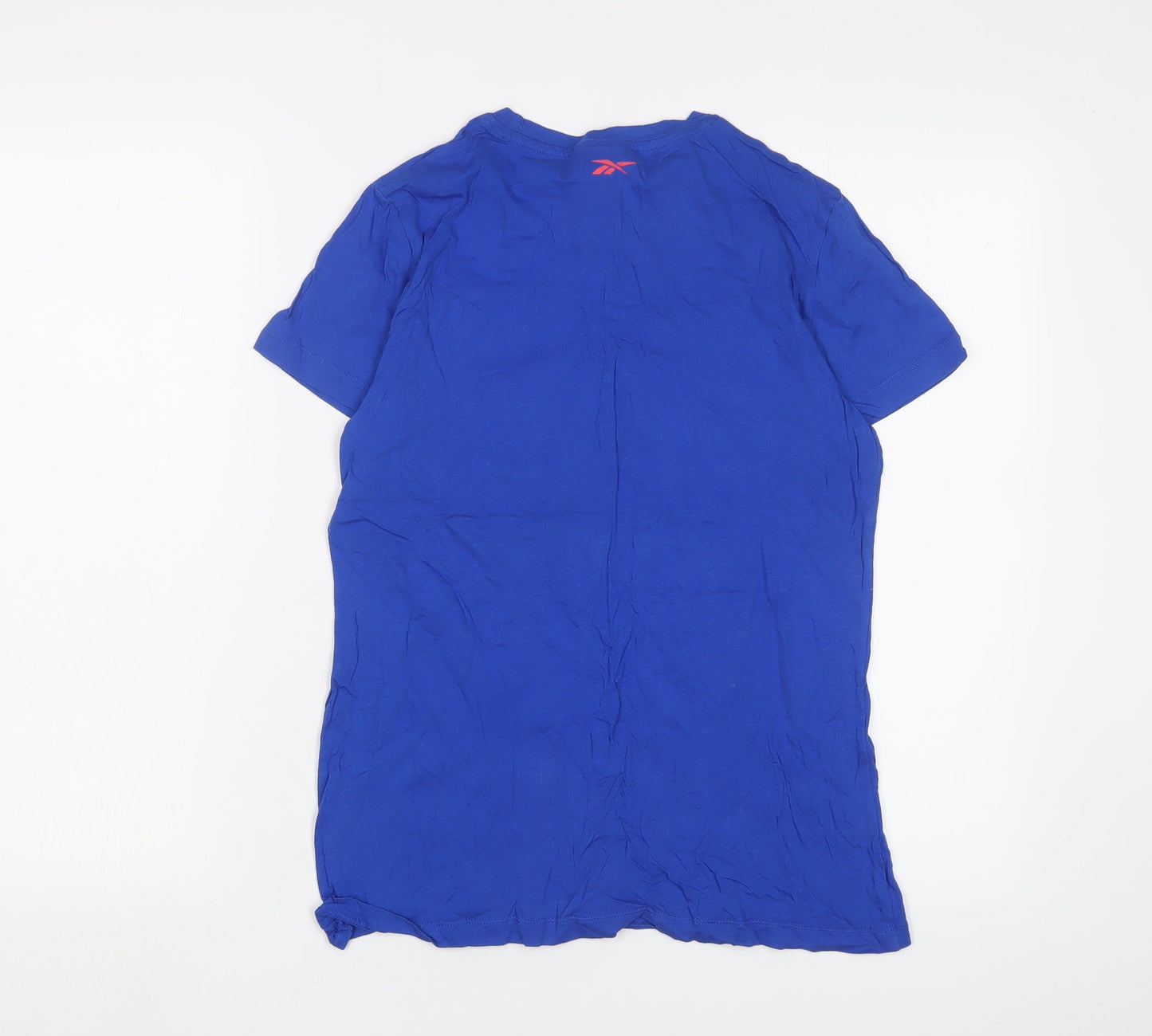 Womens UK Size 12 Reebok Blue Basic T-Shirt