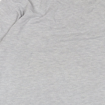 Closure Mens Grey Cotton T-Shirt Size L Crew Neck - Logo