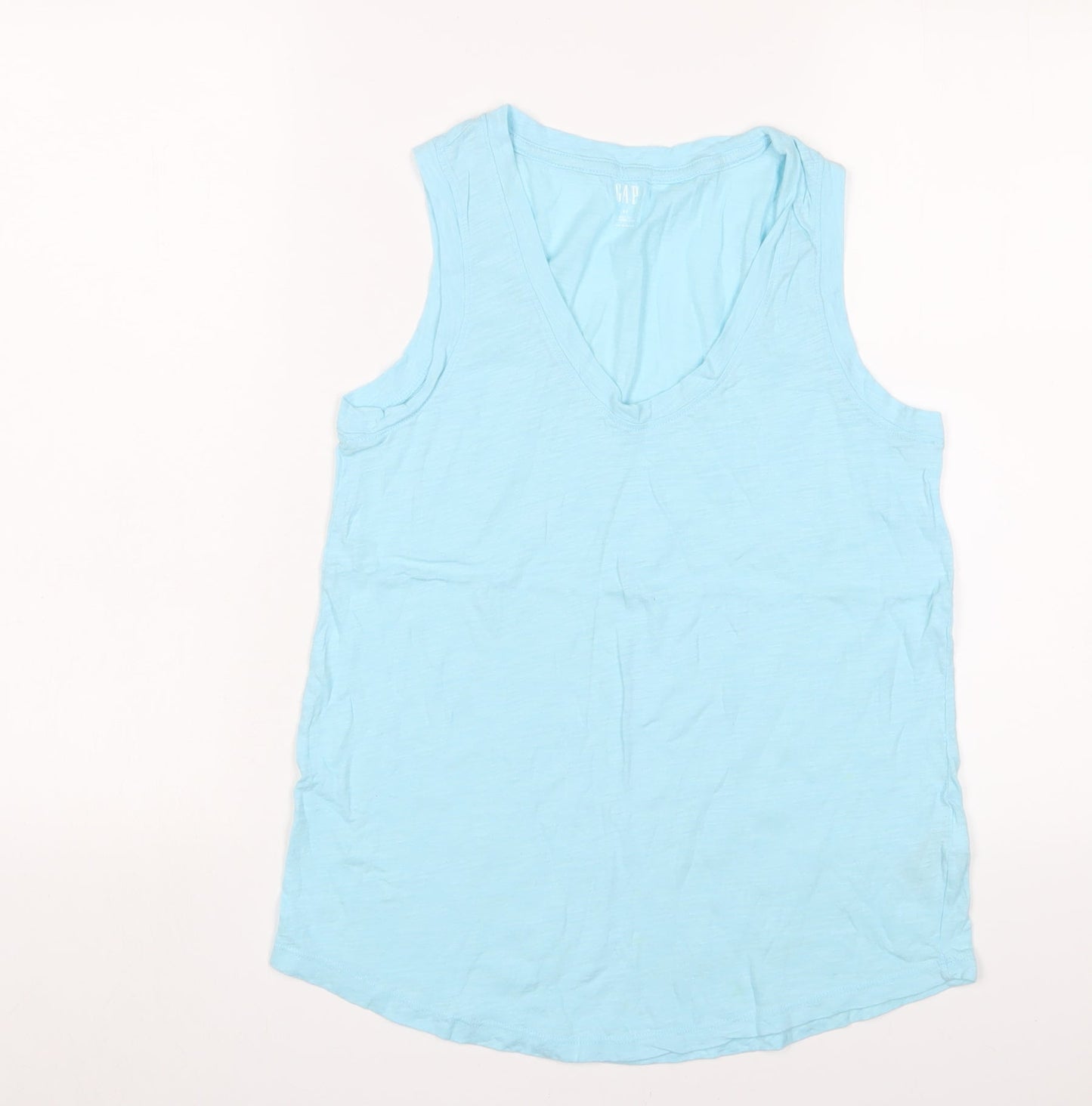 Womens UK Size S Gap Blue Basic T-Shirt