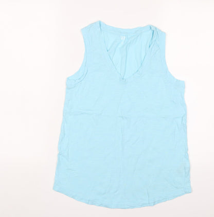 Womens UK Size S Gap Blue Basic T-Shirt