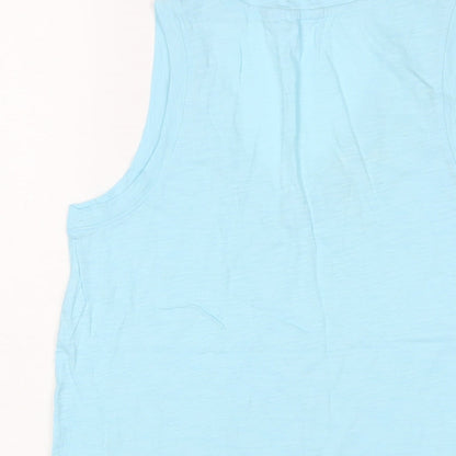 Womens UK Size S Gap Blue Basic T-Shirt
