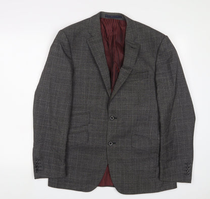 Mens UK Size 38 Marks and Spencer Regular Grey Suit Jacket