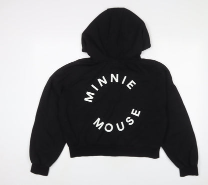 Womens UK Size M Disney Black Full Zip Hoodie