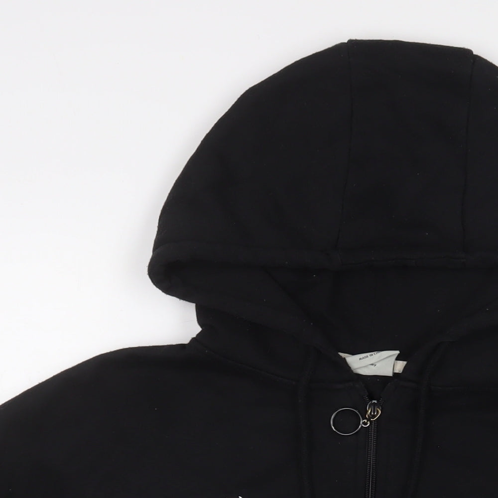Womens UK Size M Disney Black Full Zip Hoodie