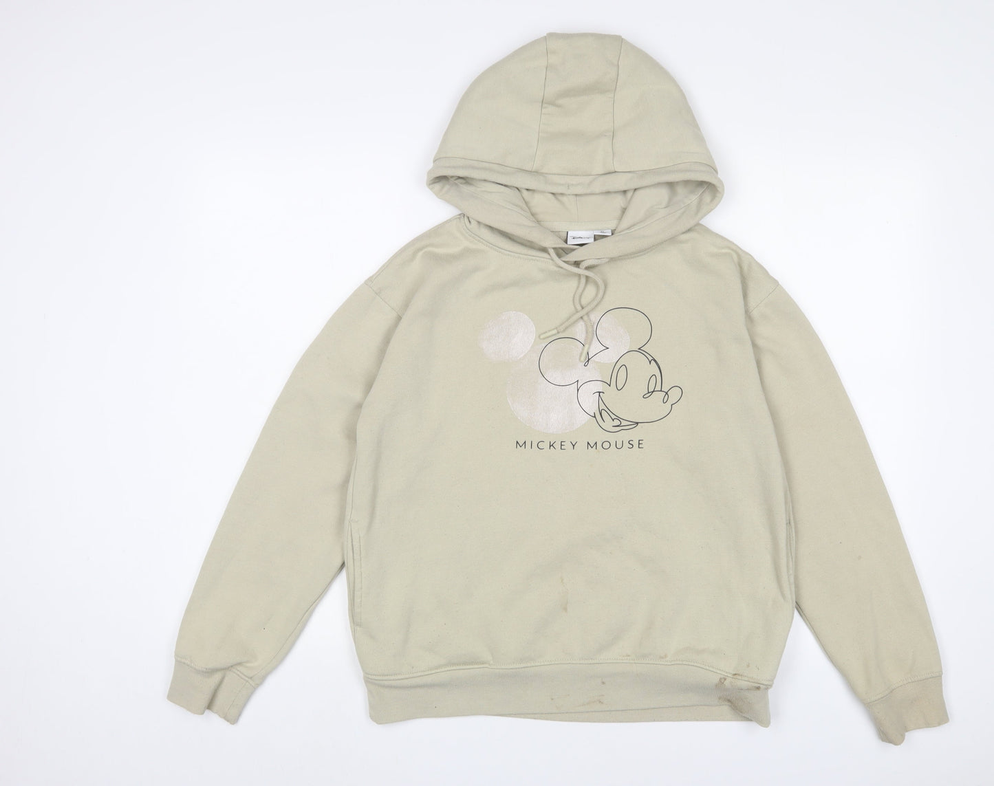Womens UK Size S Disney Beige Pullover Hoodie