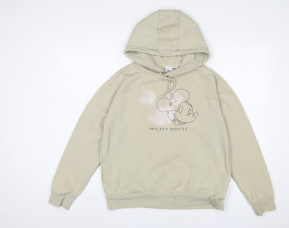 Womens UK Size S Disney Beige Pullover Hoodie