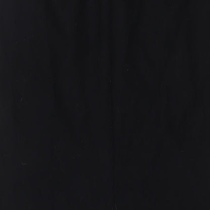 David Hollis Womens Black Wool A-Line Skirt Size 6 Zip