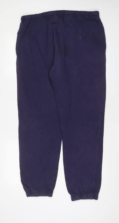 Gap Mens Blue Cotton Jogger Trousers Size M L30 in Regular Drawstring
