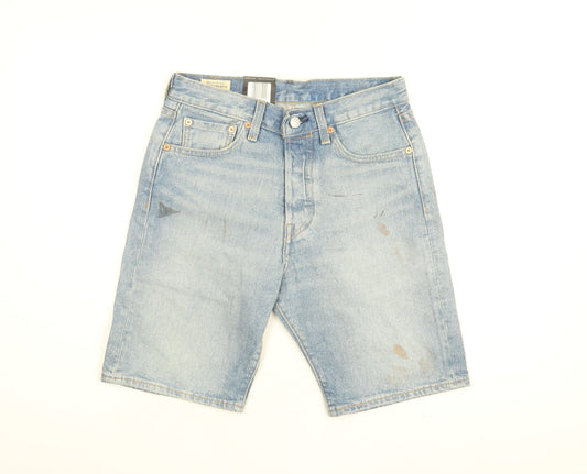 Levi's Mens Blue Cotton Bermuda Shorts Size 28 in L10 in Regular Zip