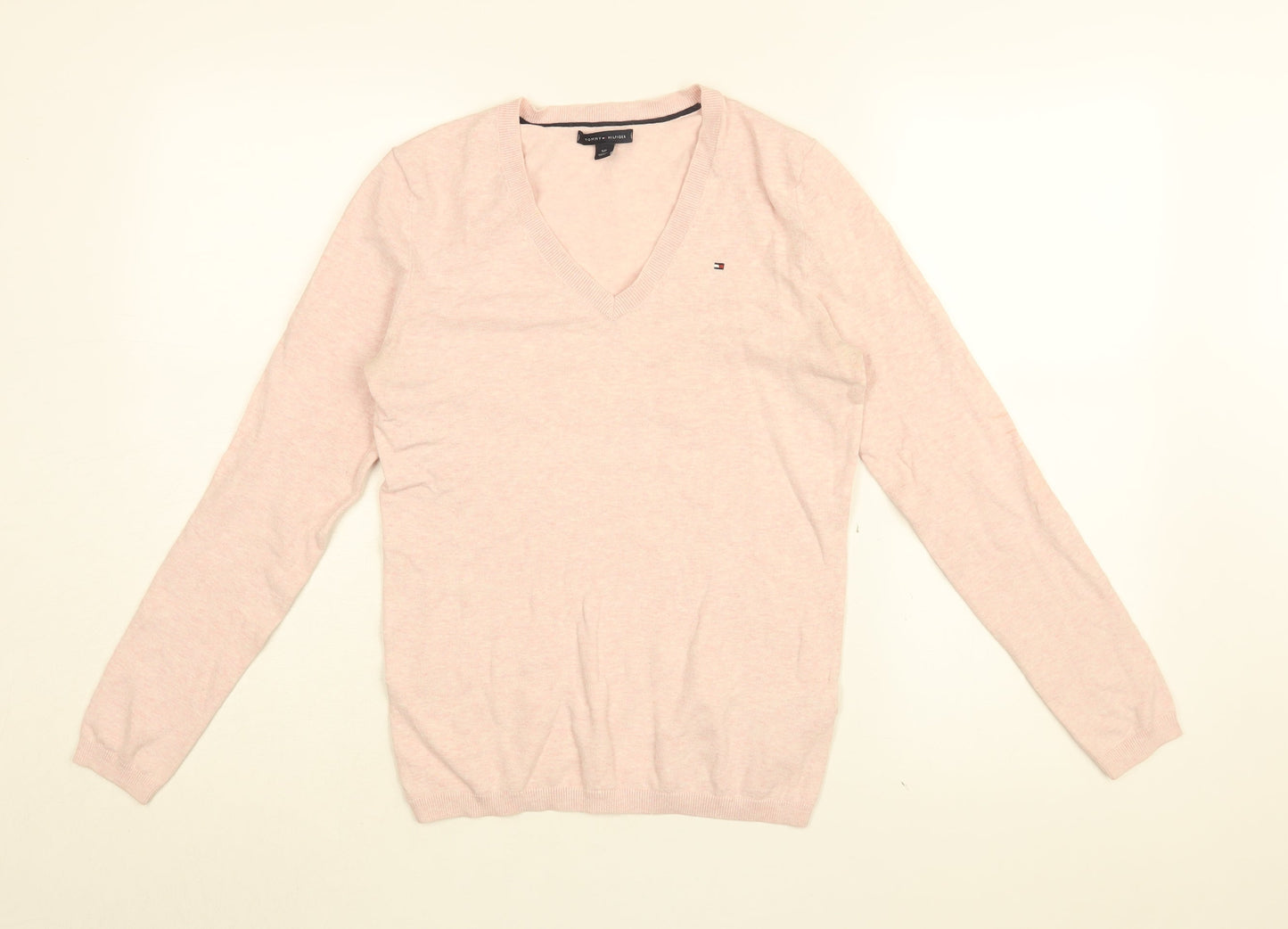 Womens UK Size S Tommy Hilfiger Pink Pullover Jumper
