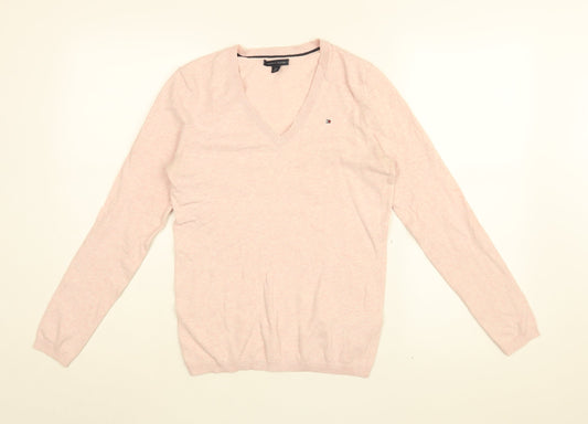 Womens UK Size S Tommy Hilfiger Pink Pullover Jumper