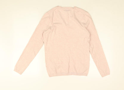 Womens UK Size S Tommy Hilfiger Pink Pullover Jumper