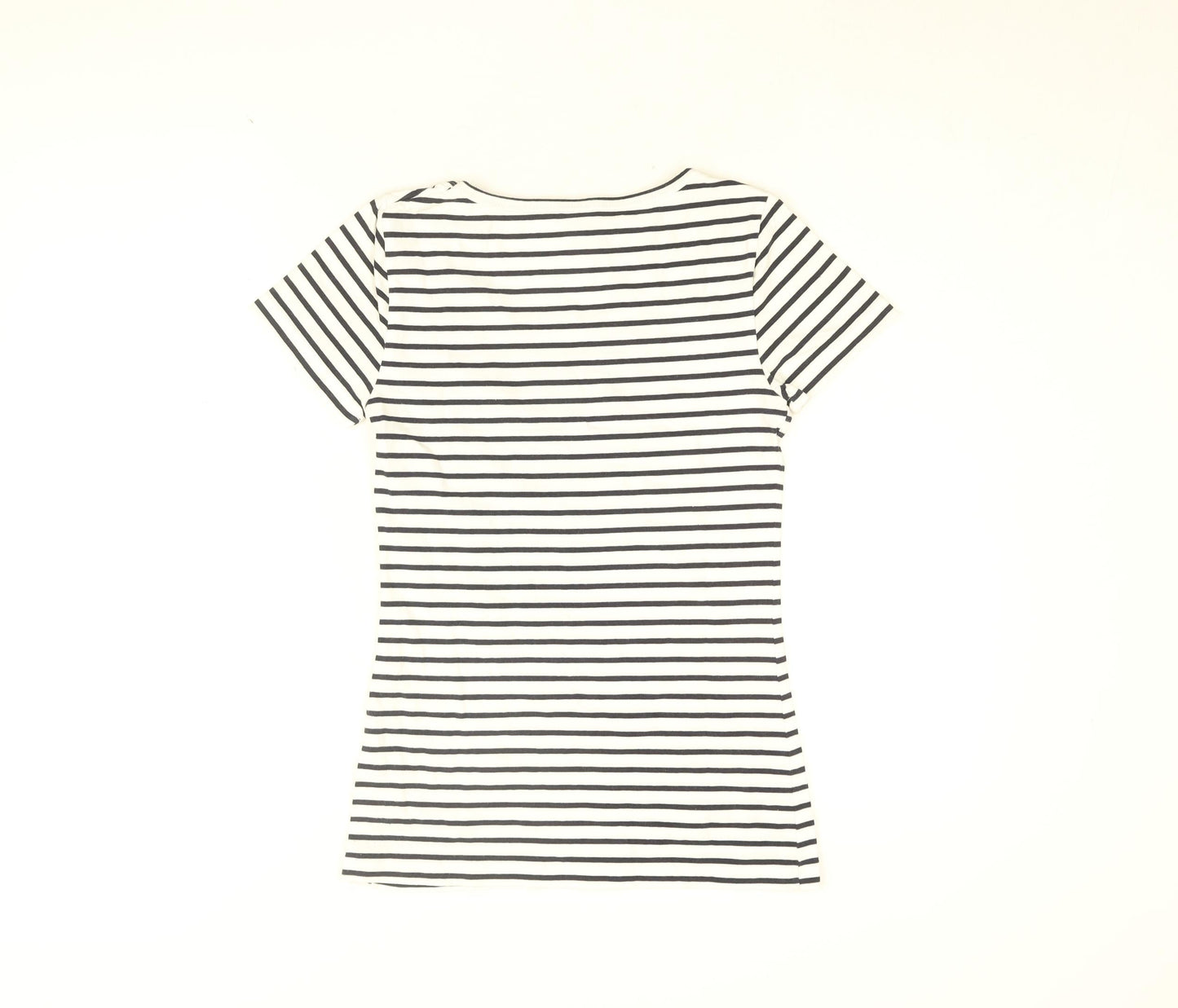Womens UK Size S VERO MODA White Basic T-Shirt