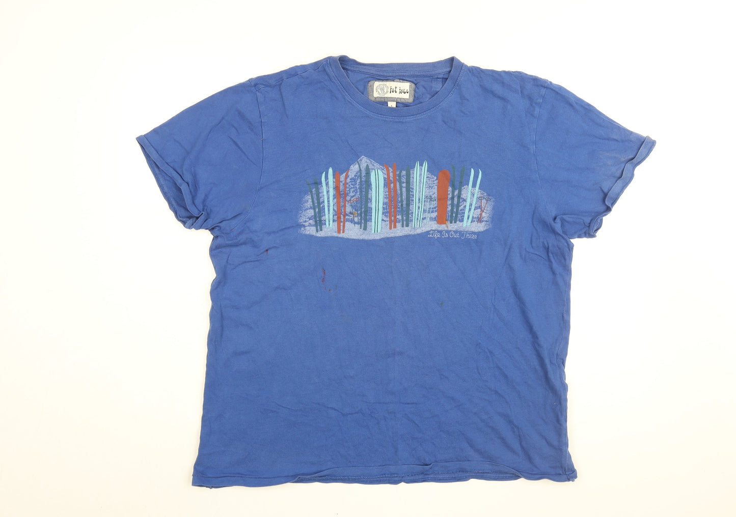 Mens UK Size L Fat Face Blue  T-Shirt