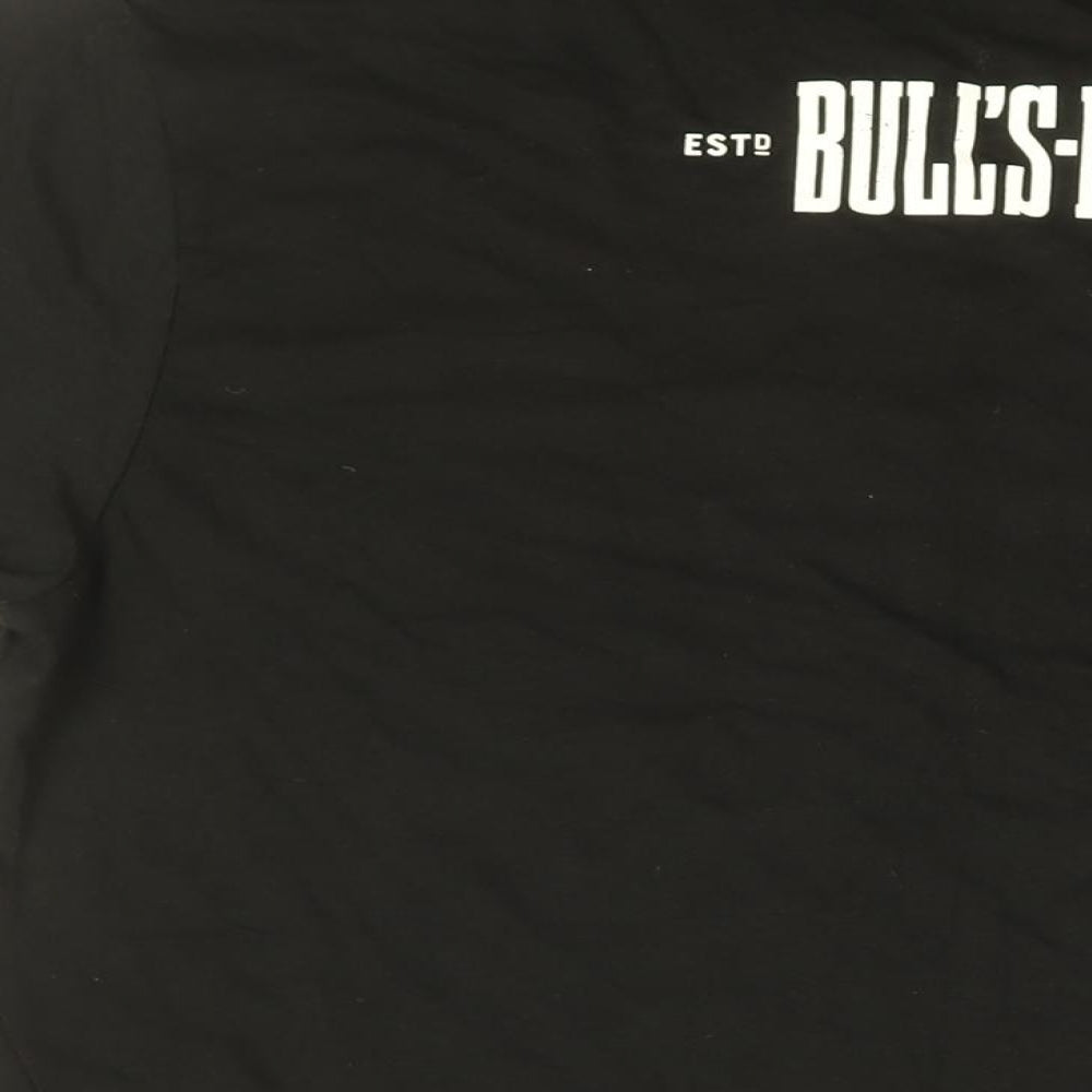 Mens UK Size L Gildan Black  T-Shirt