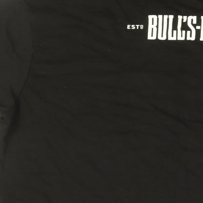 Mens UK Size L Gildan Black  T-Shirt