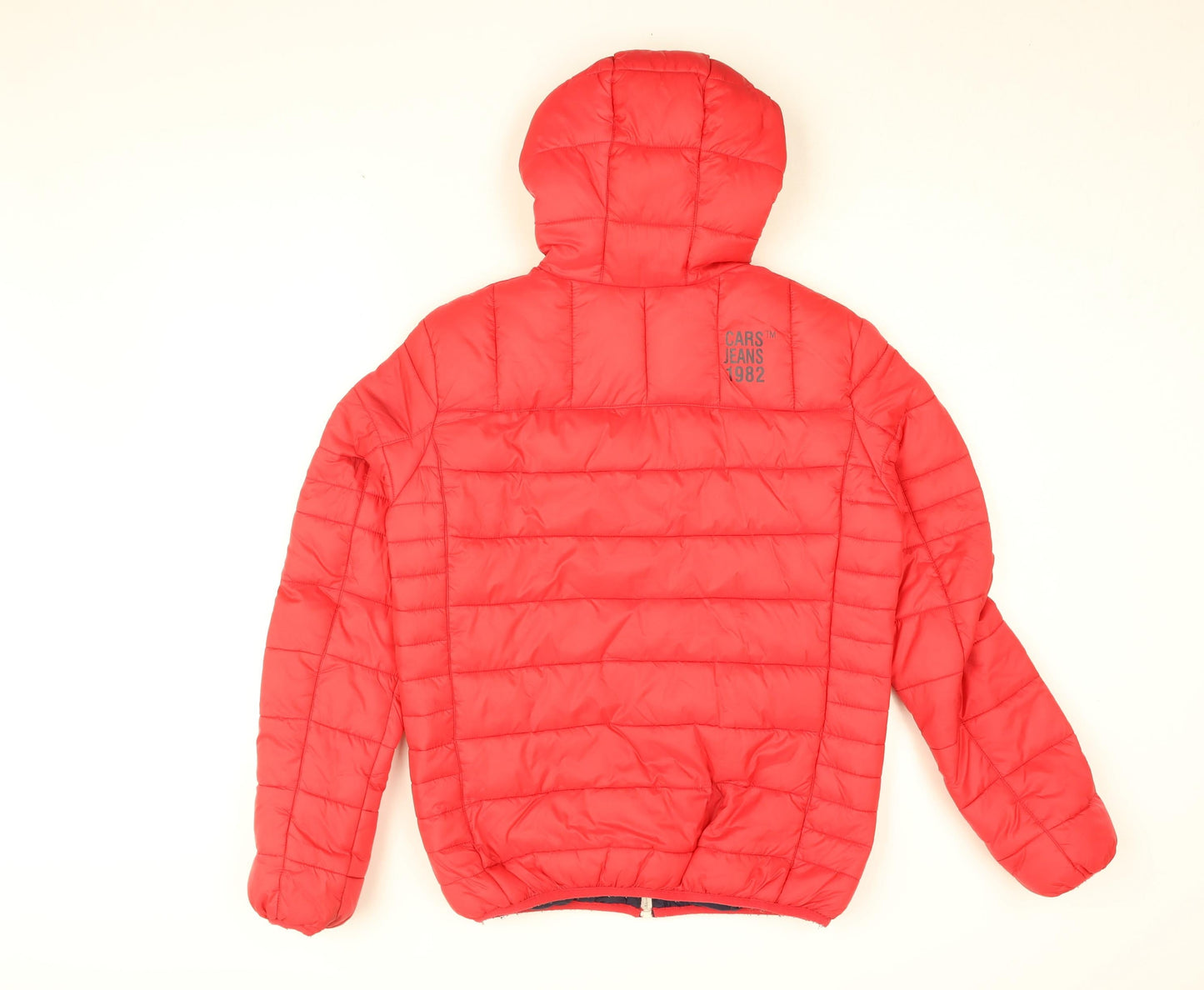 CARS Womens Red Puffer Jacket Coat Size 16 Zip
