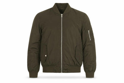 Mens UK Size S SoulStar Green Bomber Jacket