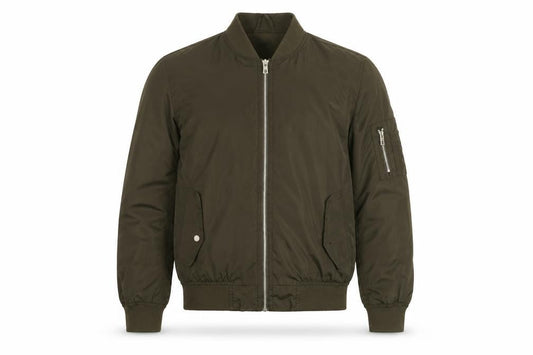 Mens UK Size S SoulStar Green Bomber Jacket