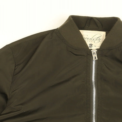 Mens UK Size S SoulStar Green Bomber Jacket