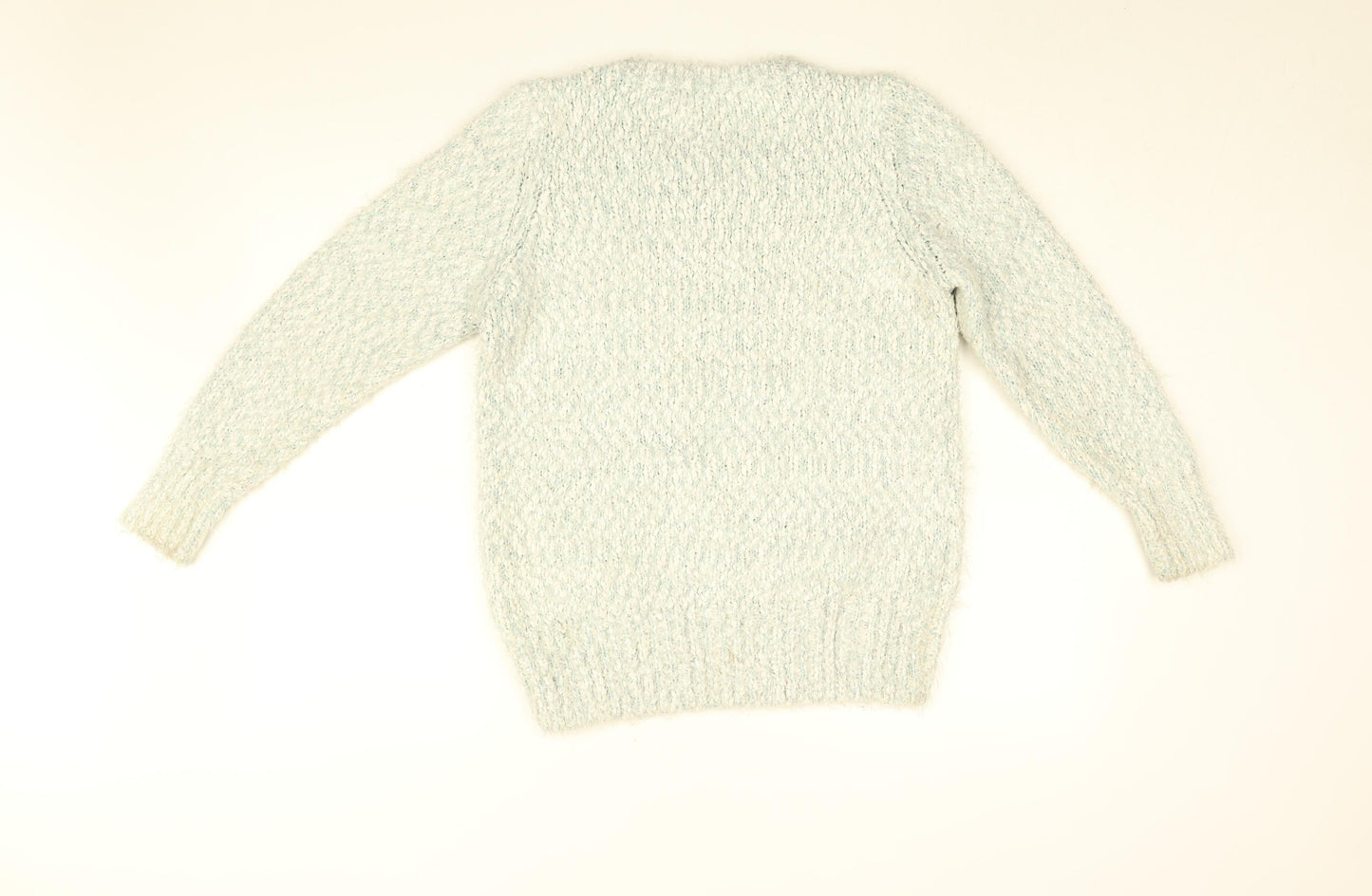 Womens UK Size 14 Isle Blue Pullover Jumper