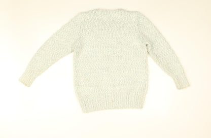 Womens UK Size 14 Isle Blue Pullover Jumper