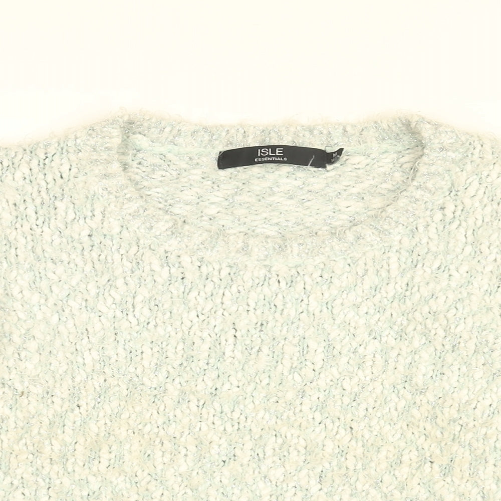 Womens UK Size 14 Isle Blue Pullover Jumper