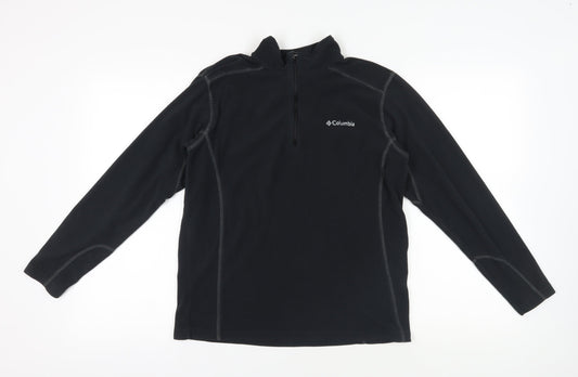 Columbia Black Fleece 1/4 Zip Pullover Sweatshirt S