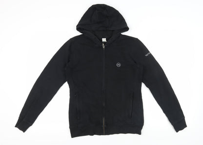 Clique Black Full Zip Hoodie, Size S, Unisex