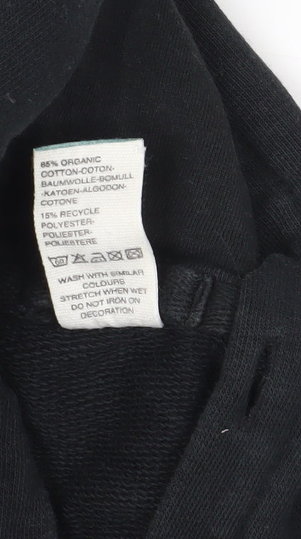 Clique Black Full Zip Hoodie, Size S, Unisex