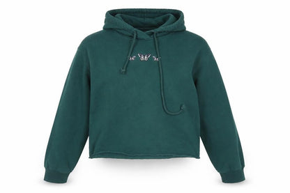 Womens UK Size M Hollister Green Pullover Hoodie