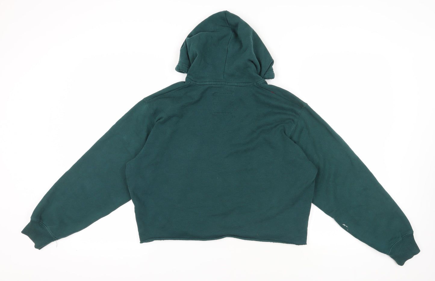 Womens UK Size M Hollister Green Pullover Hoodie