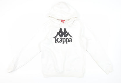 Mens UK Size M Kappa White Pullover Hoodie