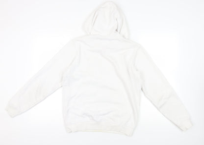 Mens UK Size M Kappa White Pullover Hoodie
