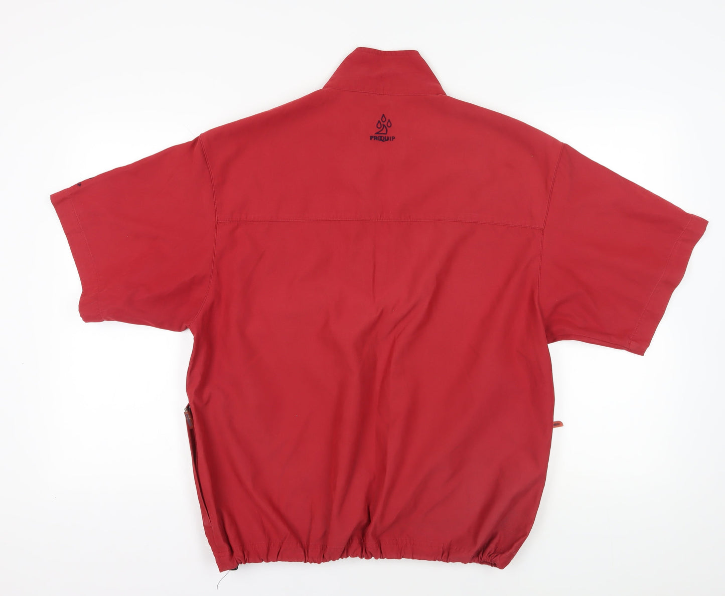 Mens UK Size L Proquip Red Windbreaker Coat