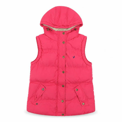 Womens UK Size 8 Denim & Co. Pink Puffer Jacket