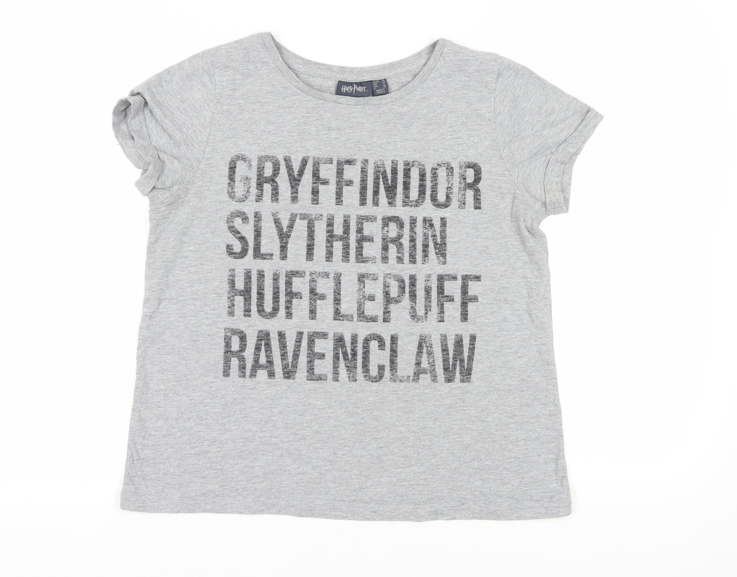 Womens UK Size 16 Harry Potter Grey Basic T-Shirt