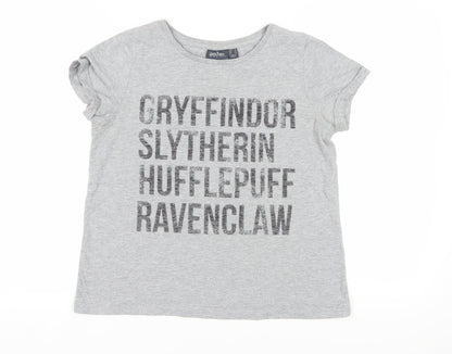 Womens UK Size 16 Harry Potter Grey Basic T-Shirt