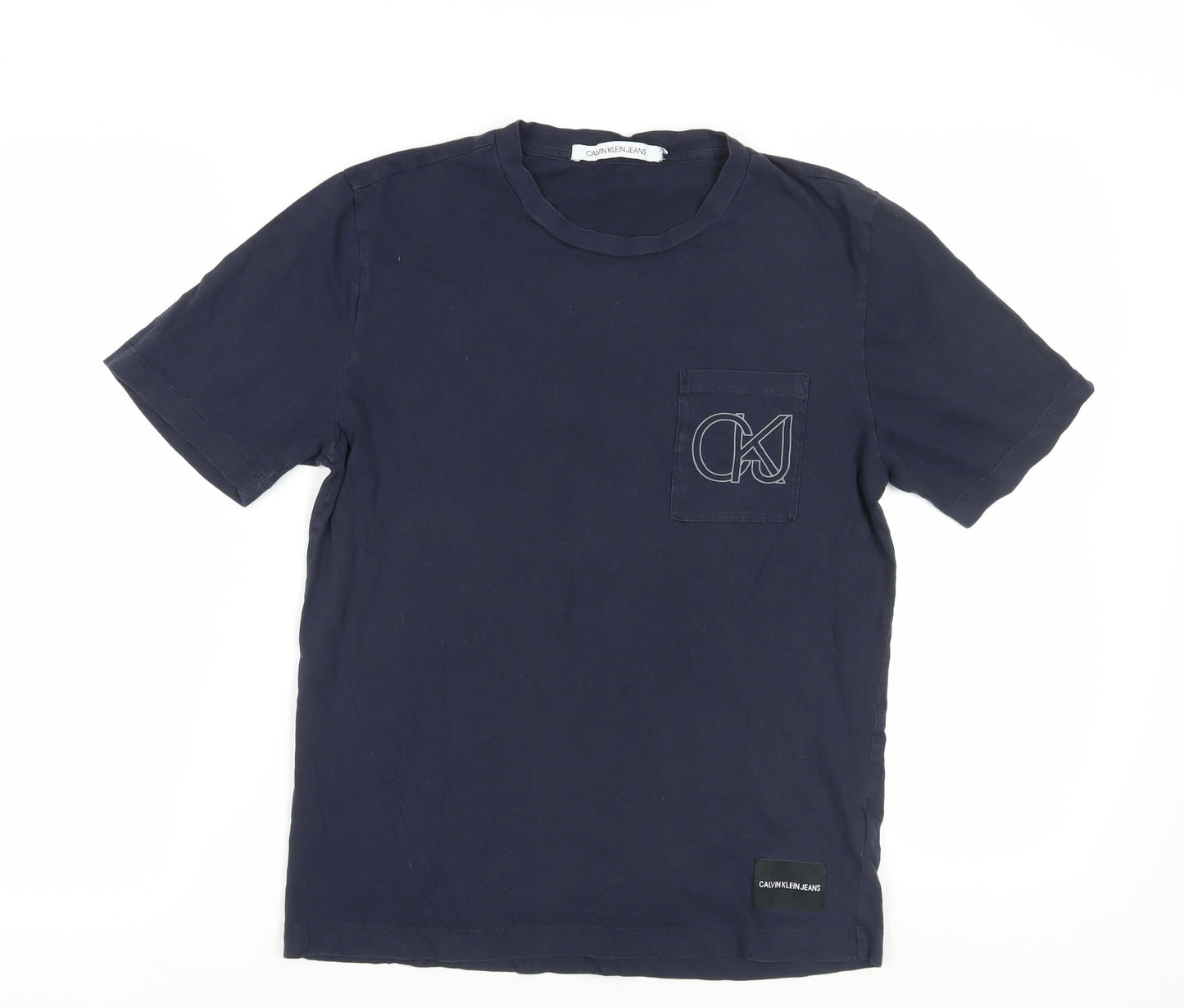 Mens UK Size M Calvin Klein Jeans Blue  T-Shirt