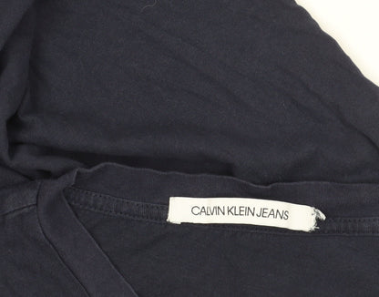 Mens UK Size M Calvin Klein Jeans Blue  T-Shirt