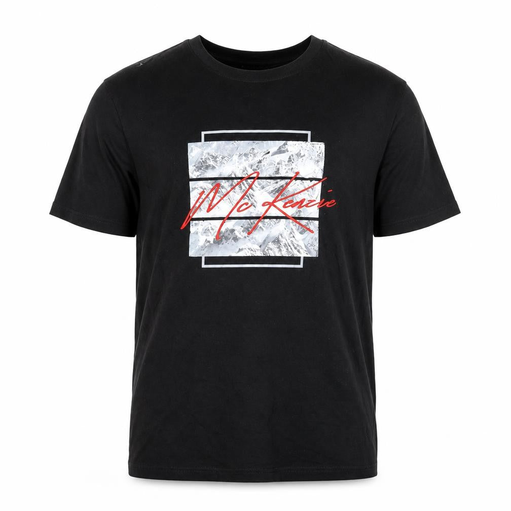 Mens UK Size L McKenzie Black  T-Shirt