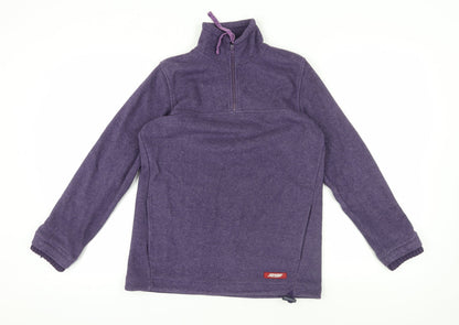 Purple Joie de Vivre Fleece 1/2 Zip Sweatshirt
